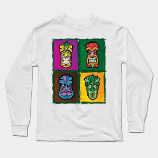 Tiki Totems Long Sleeve T-Shirt